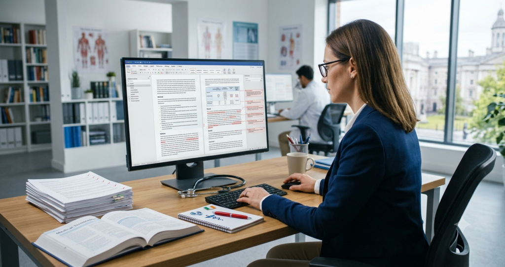 Medical proofreading and editing