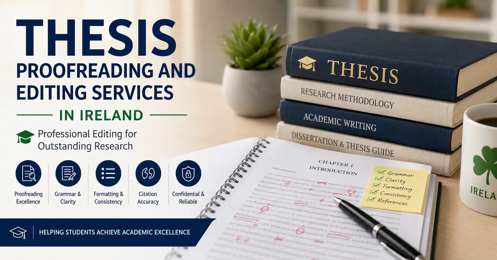 Thesis Proofreading and Editing Services in Ireland: Professional Academic Editing for Outstanding Research